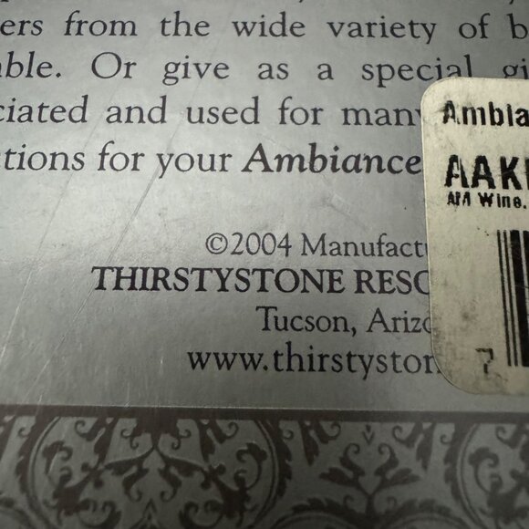 Vintage Ambiance Coasters Set of 4 Ceramic Square Embossed Beverage Holders - Picture 5 of 5